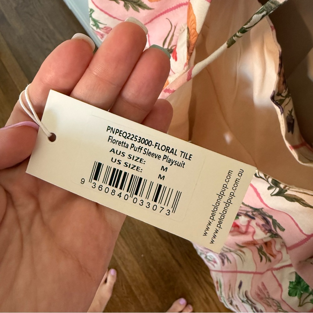 Petal & Pup Pink Floral Romper - Picture 7 of 9